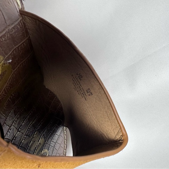 SAM EDELMAN Ranger Cork Wedge Brown Platform Open Toe Sandals sz 8.5 - Picture 8 of 11